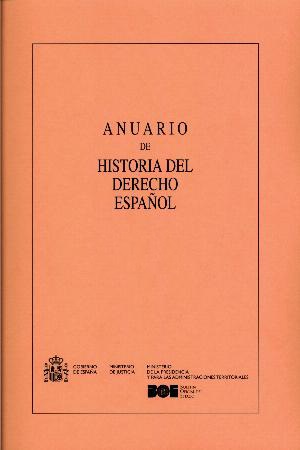 Anuario de Historia del Derecho Español
